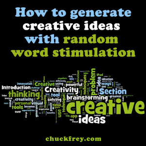 creativity technique: eandom word stimulation