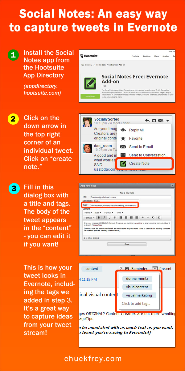 Social Notes: Capture tweets in Evernote